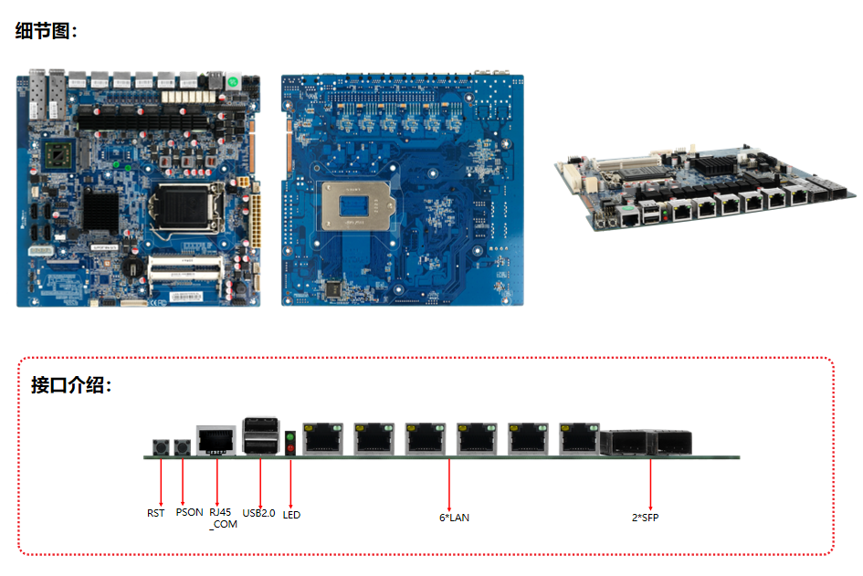 凌壹工控主LAN-B85SFPESB-6L系列